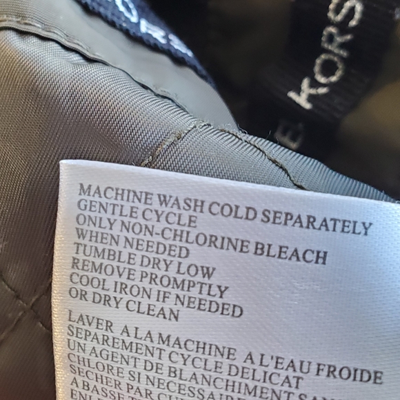 Michael Kors Anorak Rain Coat Women Large Trench Hood Utility‎ Gorpcore - Picture 12 of 16